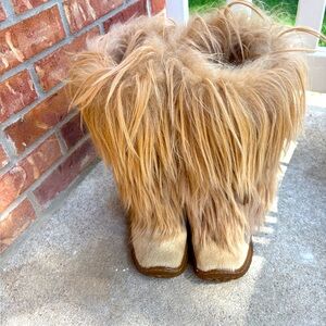 Vintage Pajar Italy Shearling Fur Boots Women’s Size 38 | Genuine Sheepskin New